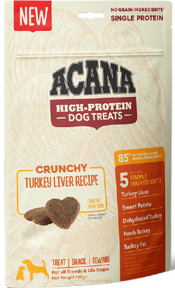 Acana Dog Treat Turkey Liver Recipe 