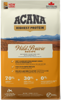 Acana Highest Protein Dog Wild Prairie