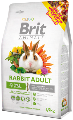 Ração para Roedores Brit Animals Rabbit Adult