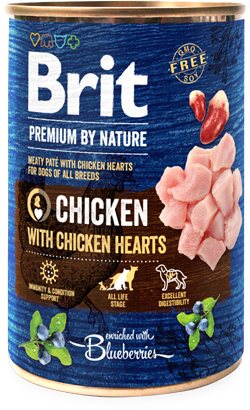 Brit Premium by Nature Dog Chicken with Hearts | Wet (Lata)