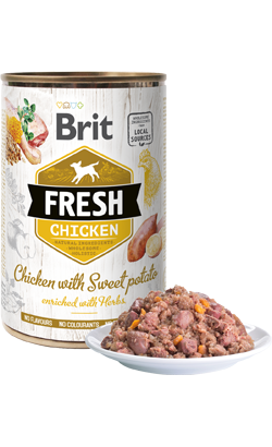 Brit Fresh Dog Chicken with Sweet Potato | Wet (Lata)