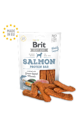 Brit Dog Meat Jerky Snack Salmon Protein Bar