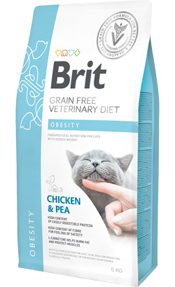 Brit Veterinary Diet Cat Obesity Grain-Free Chicken & Pea