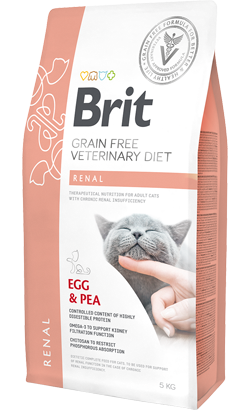 Brit Veterinary Diet Cat Renal Grain-Free Egg & Pea