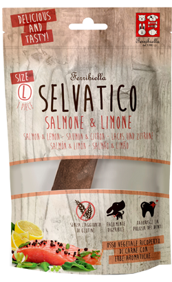 Ferribiella Selvatico Osso Vegetal Salmão & Limão