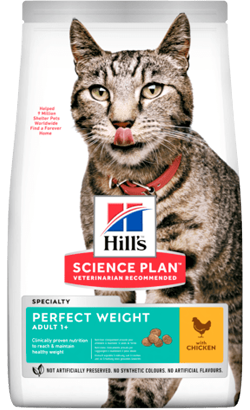 Hills Science Plan Cat Perfect Weight Adult with Chicken