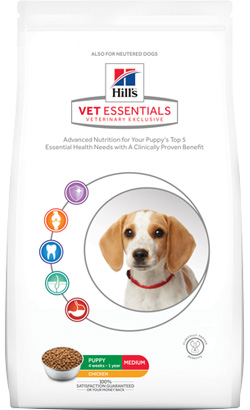 Hills VetEssentials Puppy Medium Chicken - Descontinuado