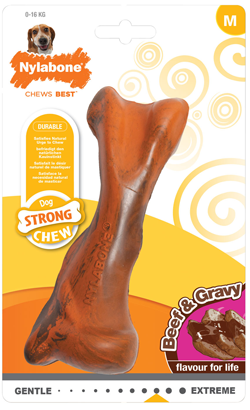 Nylabone Dog Strong Chew Beef & Gravy