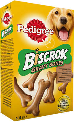 Pedigree Snack Biscrok Gravy Bones - Descontinuado