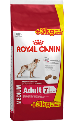 Royal Canin Dog Medium Adult 7+ - Bónus