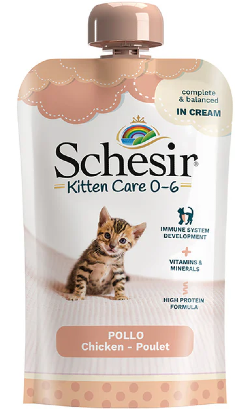 Schesir Kitten Care Creme Frango  0-6 Meses | Wet (Saqueta)