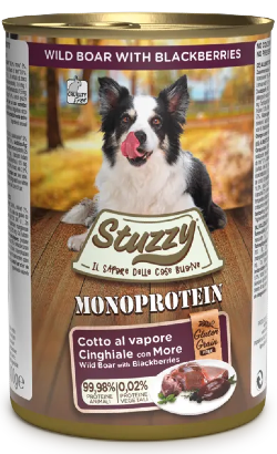 Stuzzy Monoprotein Grain & Gluten Free Dog | Wild Boar | Wet (Lata)